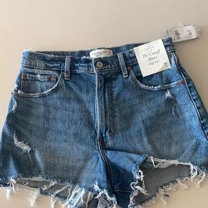 Abercrombie High Rise Cut Off Shorts